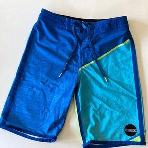 O'Neill Blue and Teal Swim Trunks